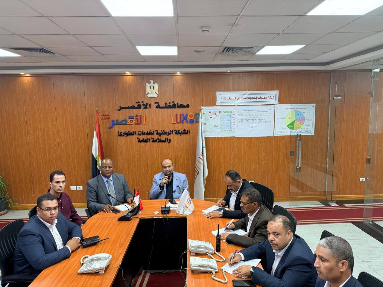 غرفة عمليات الأقصر تعلن إنتظام العمل في لجان الإنتخابات باليوم الثانى