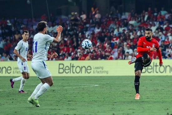 محمد صلاح خلال المباراة محمد صلاح خلال المباراة