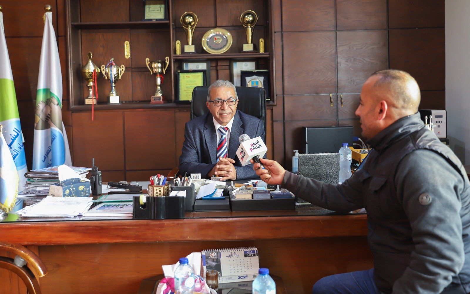 رئيس شركة الصرف الصحي في لقاء مع اليوم السابع رئيس شركة الصرف الصحي في لقاء مع اليوم السابع