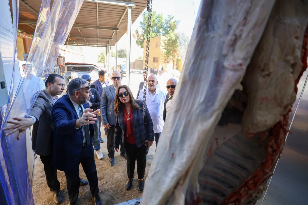 جولة وزيرة التنمية في المجزر المتنقل جولة وزيرة التنمية في المجزر المتنقل