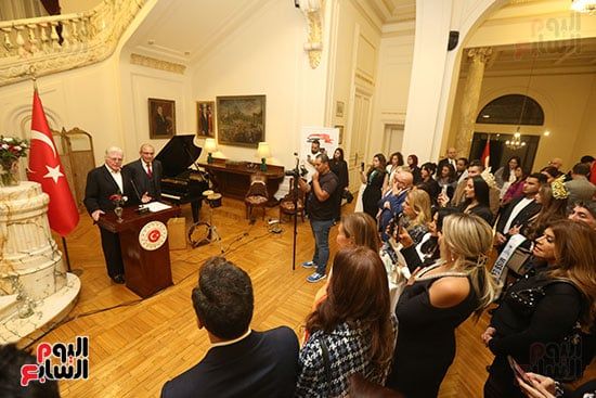 حسين فهمي فى كلمة خلال الاحتفالية حسين فهمي فى كلمة خلال الاحتفالية