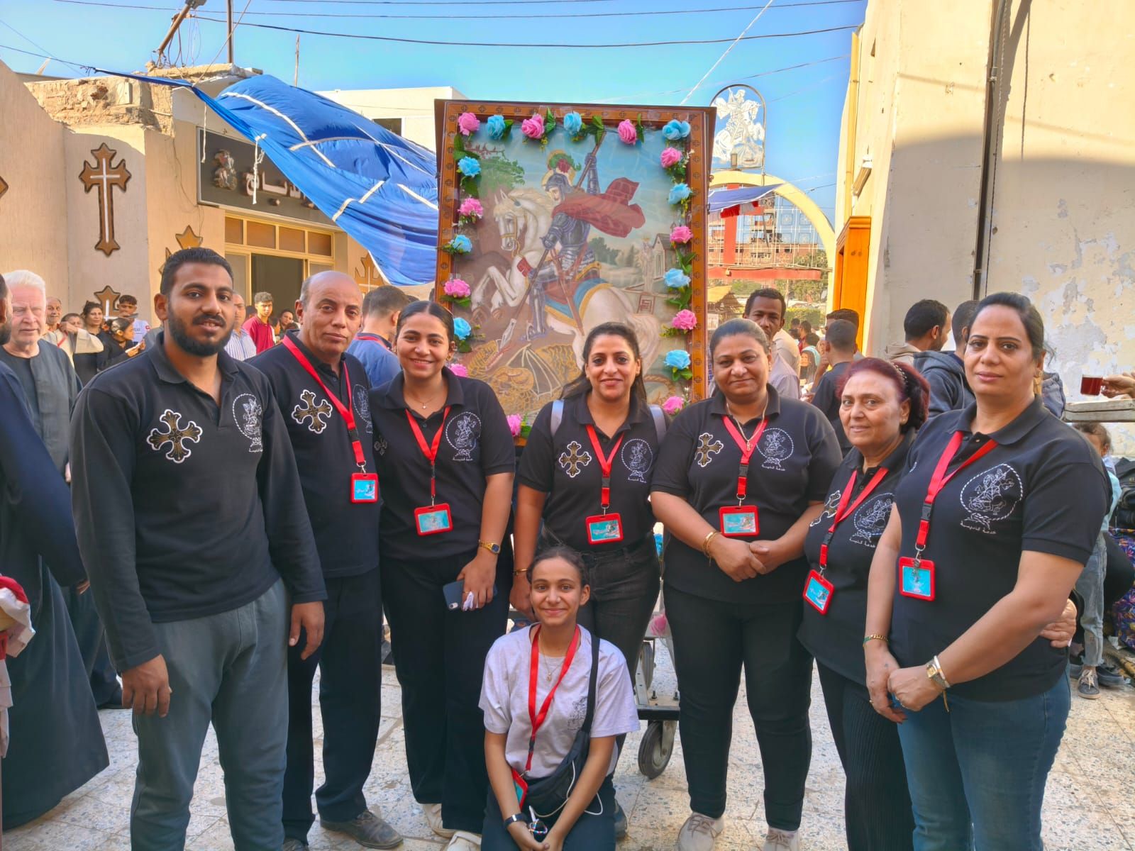 الفرق الشبابية والنسائية خلال احتفالات دير مارجرجس الفرق الشبابية والنسائية خلال احتفالات دير مارجرجس