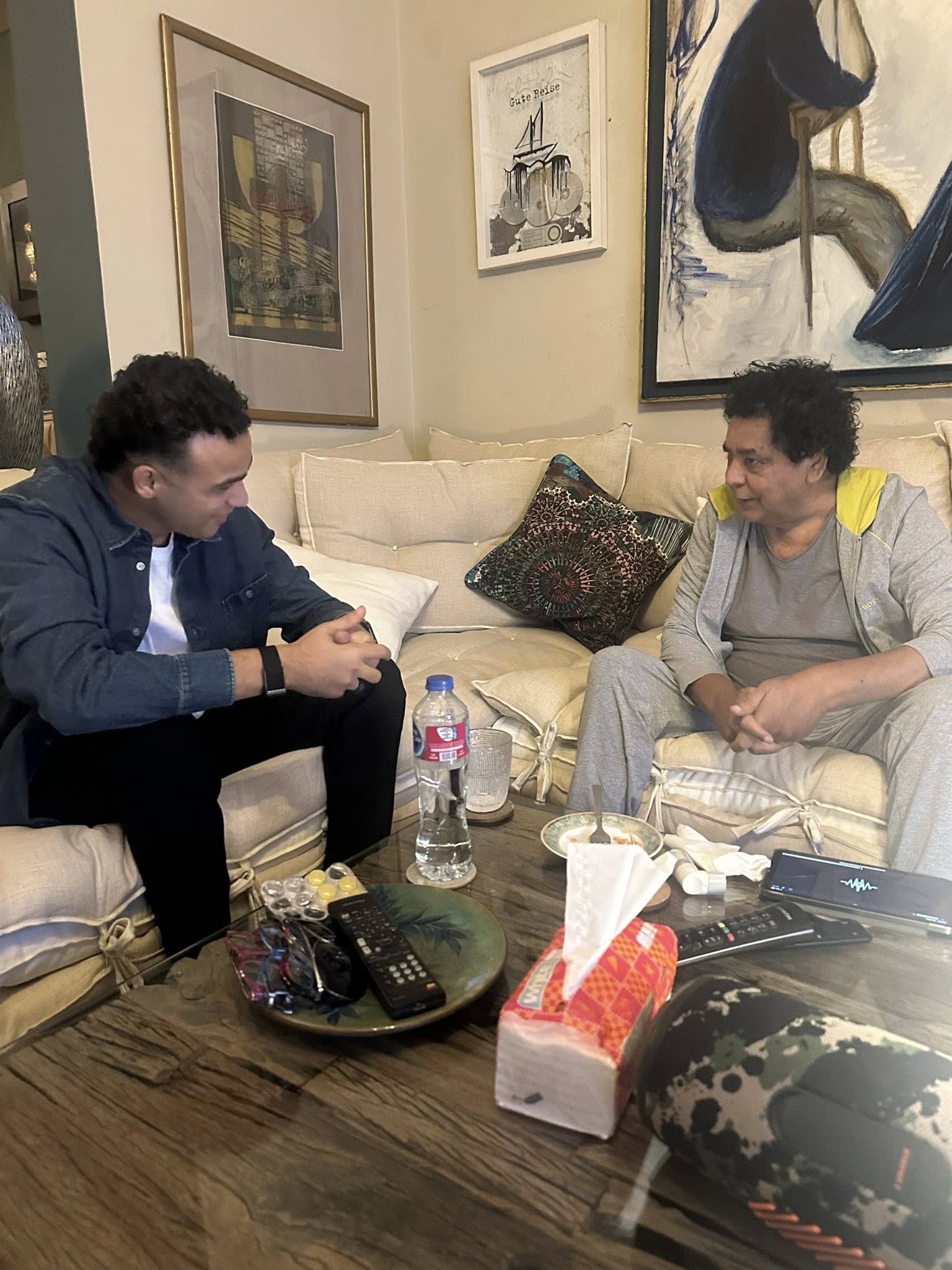 مصطفى حدوته ومحمد منير مصطفى حدوته ومحمد منير