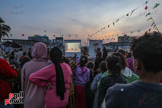 سينما مؤقتة فى غزة