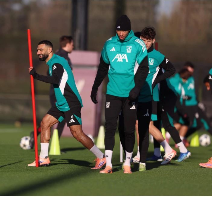 محمد صلاح في تدريبات ليفربول محمد صلاح في تدريبات ليفربول