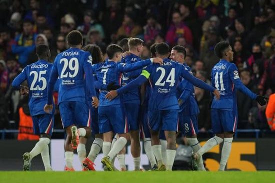 فرحة واحتفال لاعبى تشيلسى فرحة واحتفال لاعبى تشيلسى