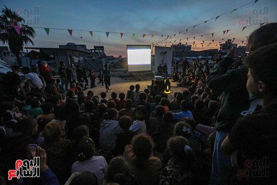 سينما فى شوارع غزة