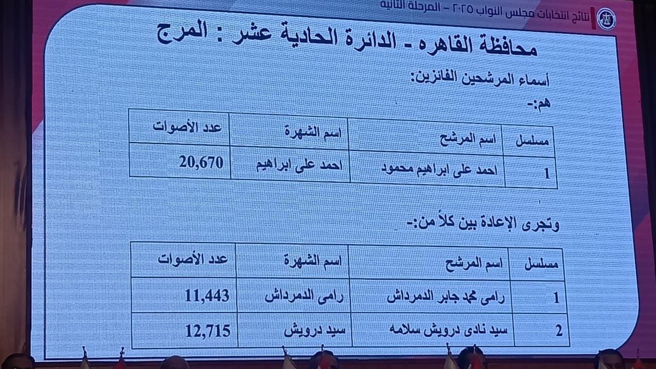 نتائج انتخابات البرلمان في 15 دائرة (8)