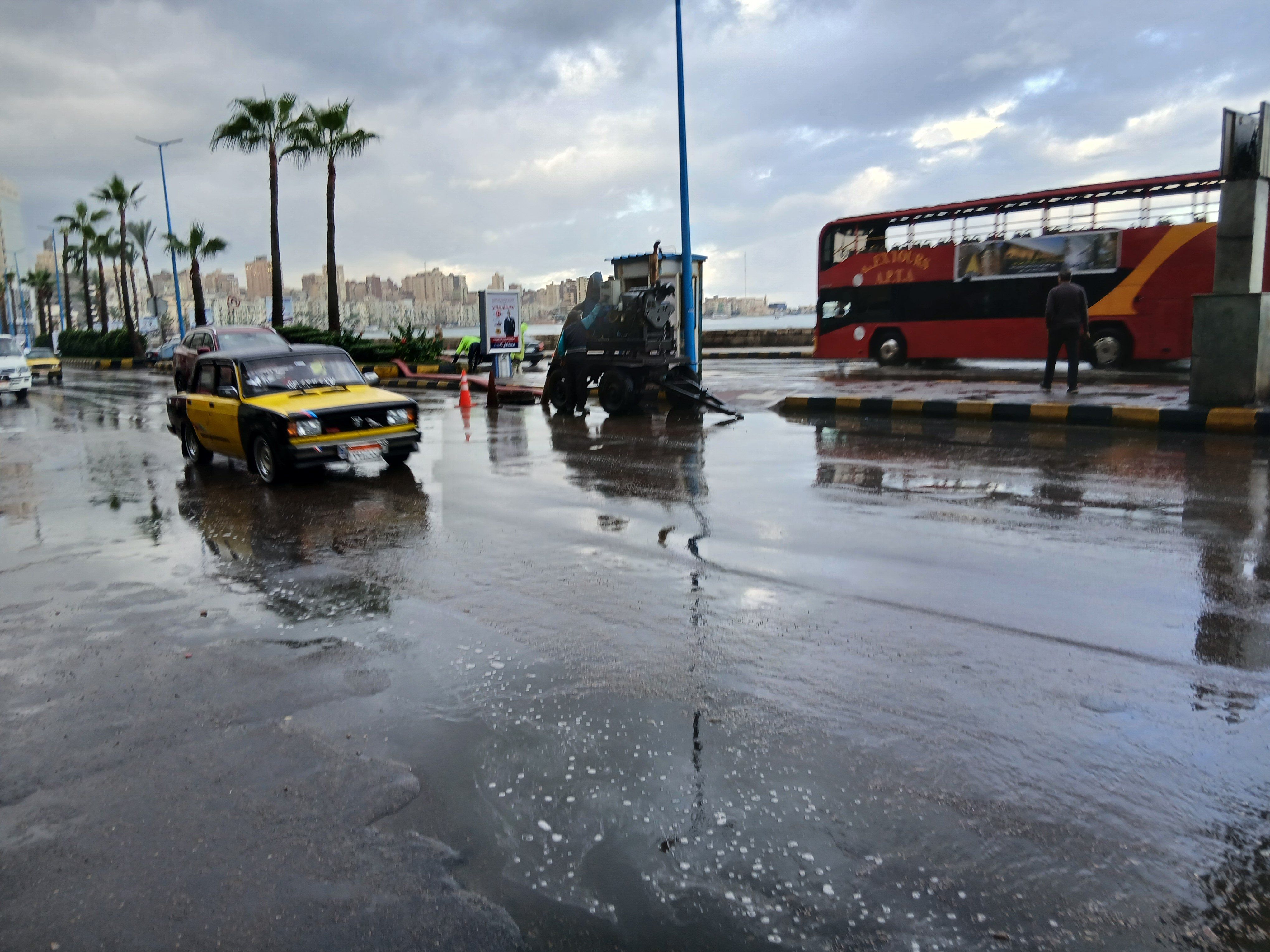 امطار غزيرة في الإسكندرية امطار غزيرة في الإسكندرية