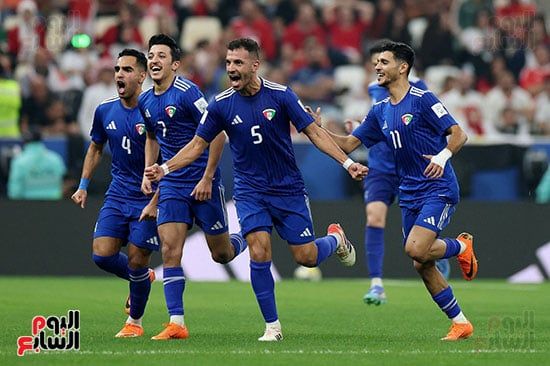 فرحة منخب الكويت بالهدف فرحة منخب الكويت بالهدف