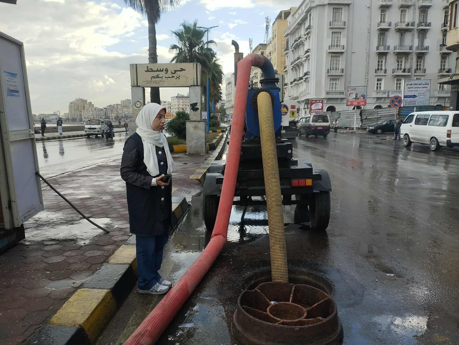 متابعة شركة الصرف الصحي للأمطار الغزيرة بالإسكندرية متابعة شركة الصرف الصحي للأمطار الغزيرة بالإسكندرية