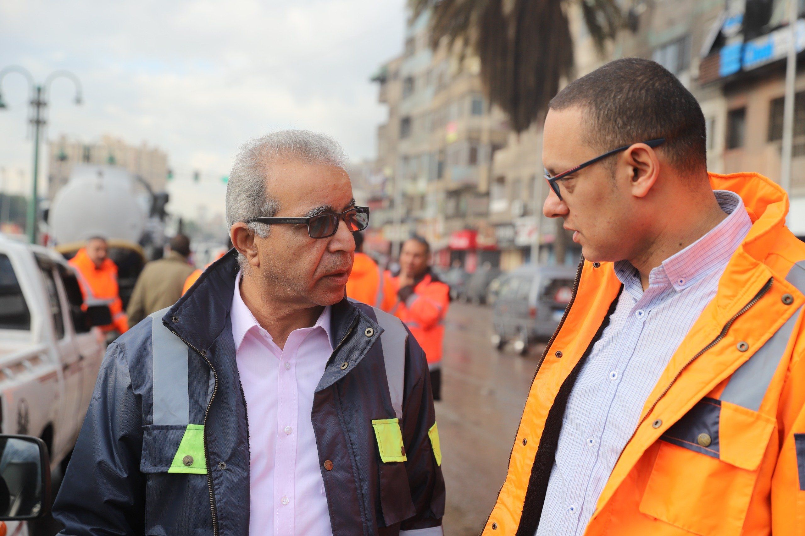 جولة رئيس شركة الصرف الصحى جولة رئيس شركة الصرف الصحى