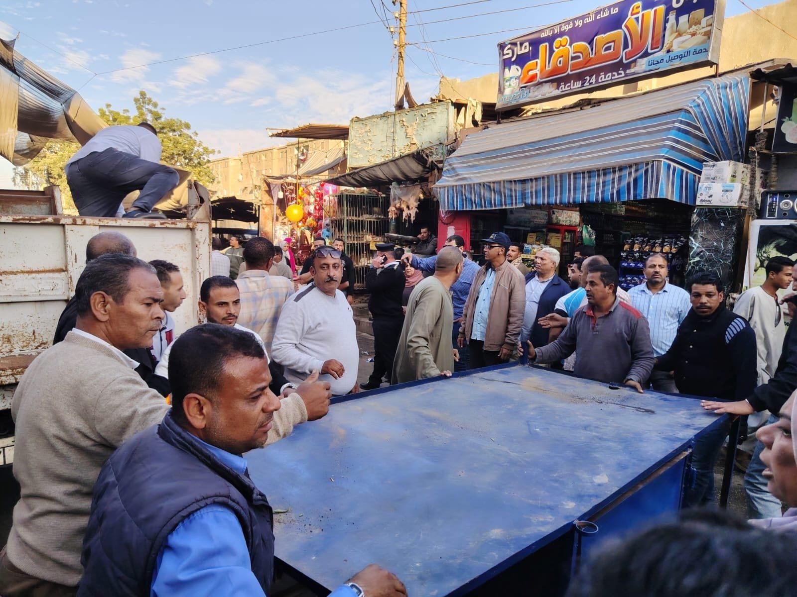 جانب من حملة الإزالات