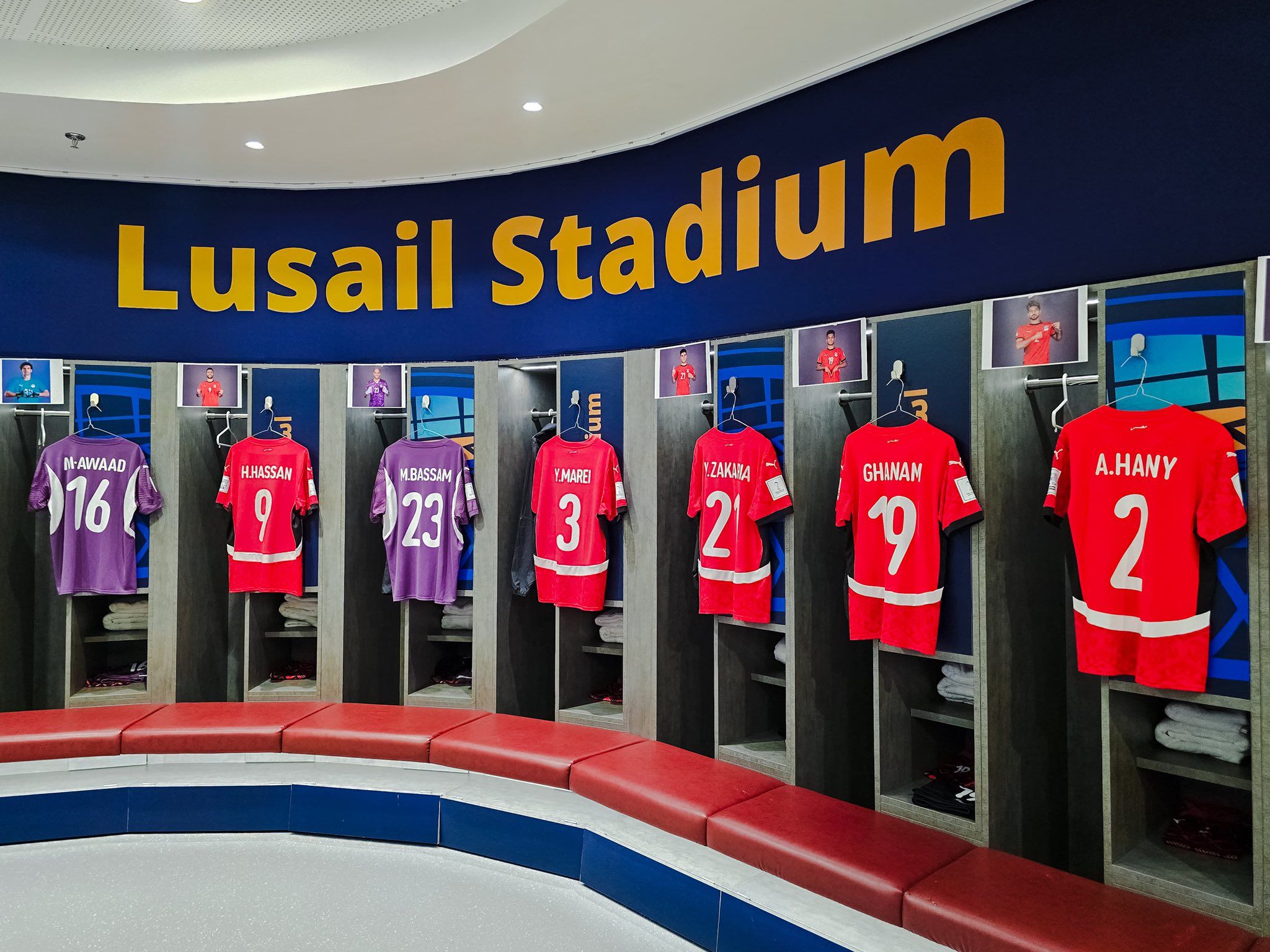 غرفة ملابس منتخب مصر بكأس العرب (1)