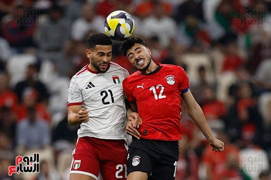 أكرم توفيق خلال المباراة أكرم توفيق خلال المباراة