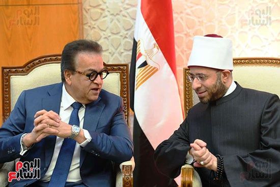 لقاء وزير الصحة ووزير الاوقاف لقاء وزير الصحة ووزير الاوقاف