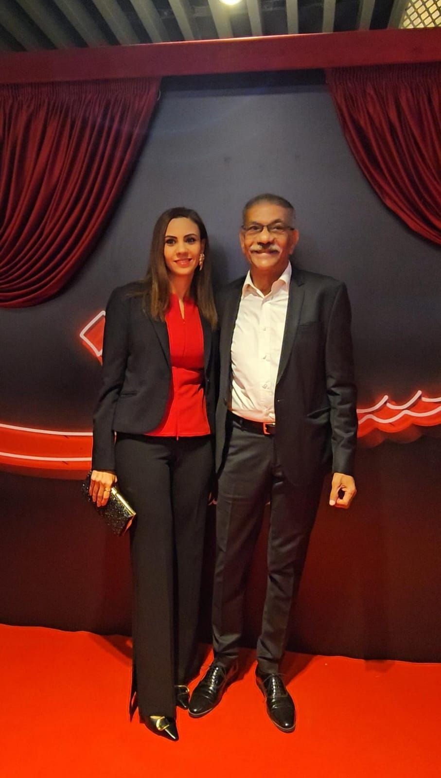 محمد السعدي ومروان حامد وسيد رجب في عرض خاص فيلم الست (2) محمد السعدي ومروان حامد وسيد رجب في عرض خاص فيلم الست (2)