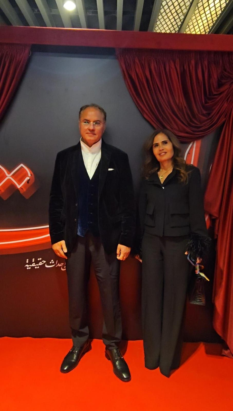 محمد السعدي ومروان حامد وسيد رجب في عرض خاص فيلم الست (1) محمد السعدي ومروان حامد وسيد رجب في عرض خاص فيلم الست (1)