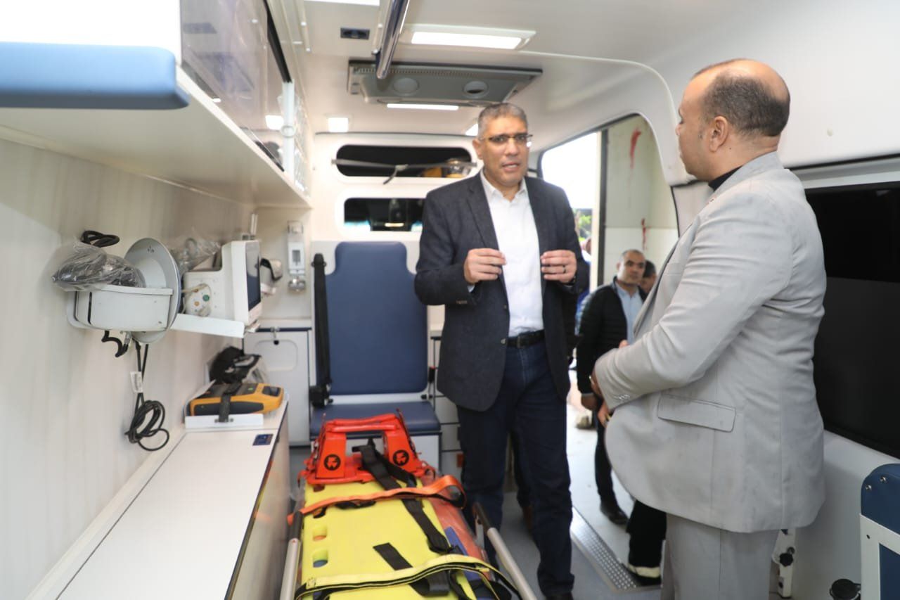 محافظ الجيزة بنقطة إسعاف الودى محافظ الجيزة بنقطة إسعاف الودى