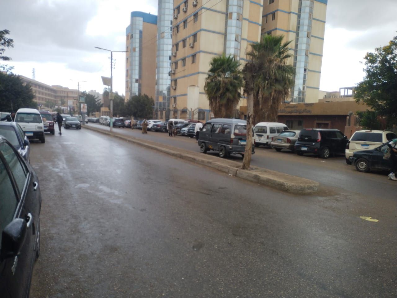 أثناء سقوط الامطار بالقليوبية أثناء سقوط الامطار بالقليوبية