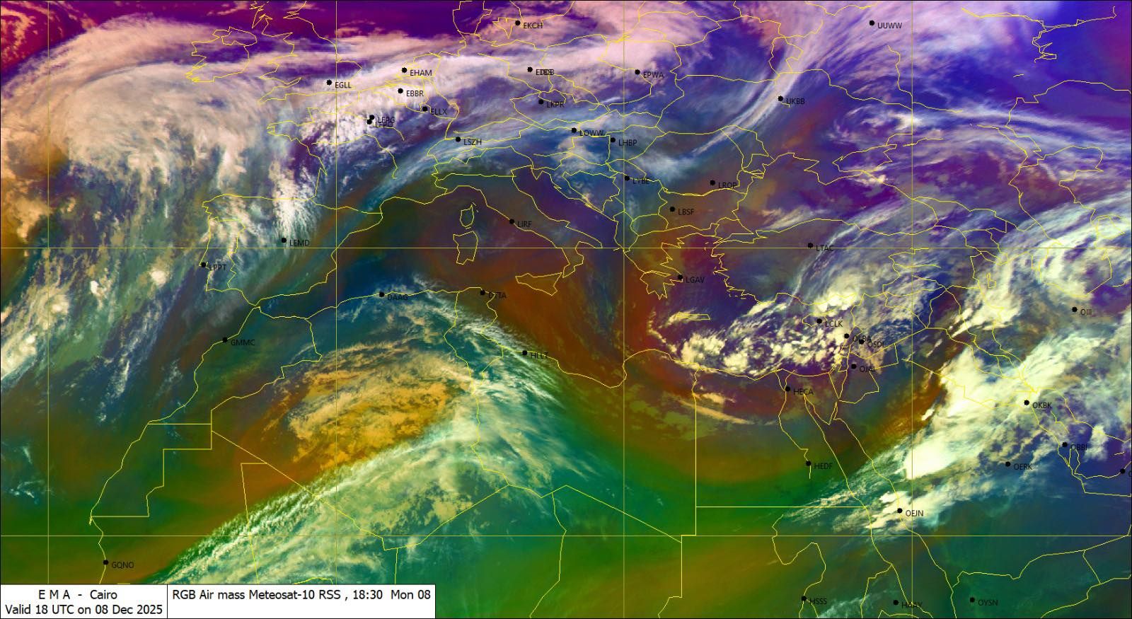 خريطة حالة الطقس خريطة حالة الطقس
