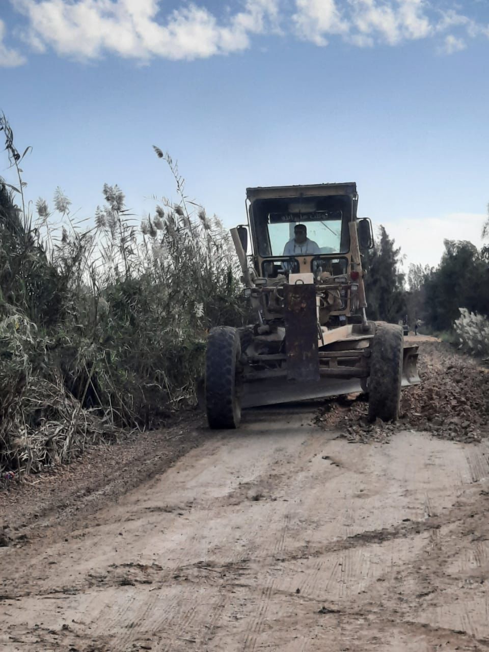 تهميد طريق بمركز الرياض