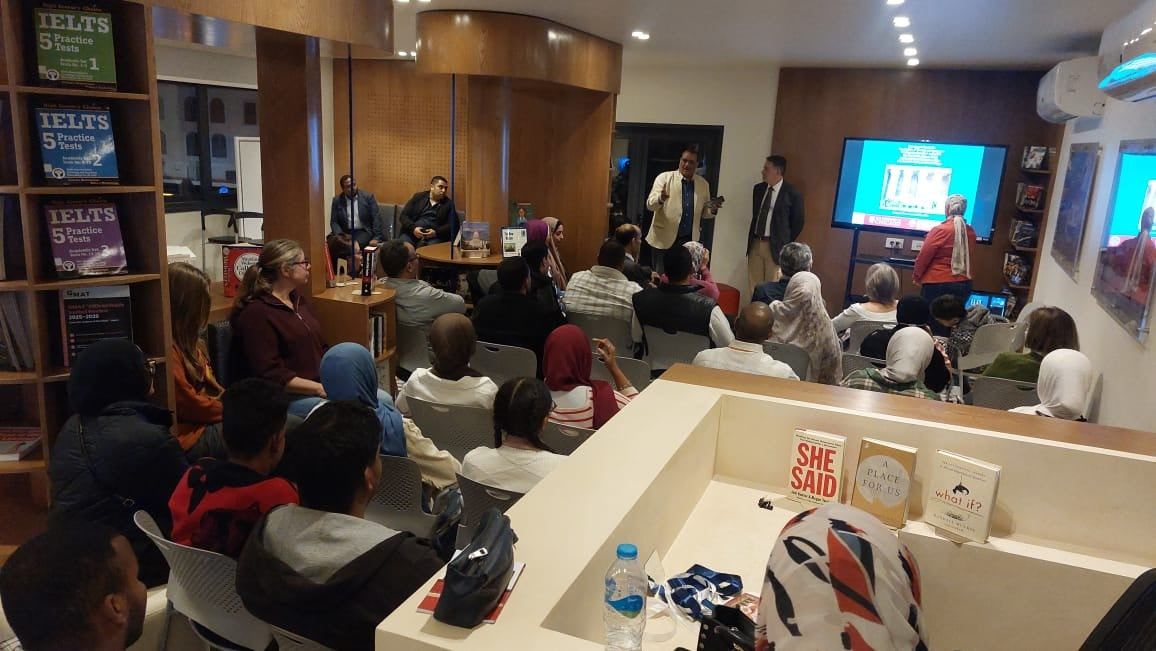 مكتبة مصر العامة تطلق أولى فعاليات الركن الأمريكي بندوة تثقيفية مكتبة مصر العامة تطلق أولى فعاليات الركن الأمريكي بندوة تثقيفية