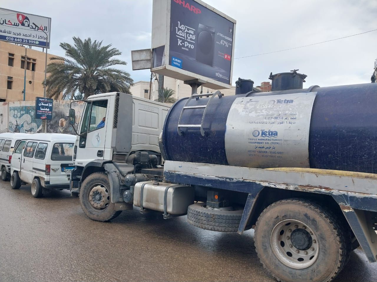 انتشار معدات مياه القليوبية في الشوارع انتشار معدات مياه القليوبية في الشوارع