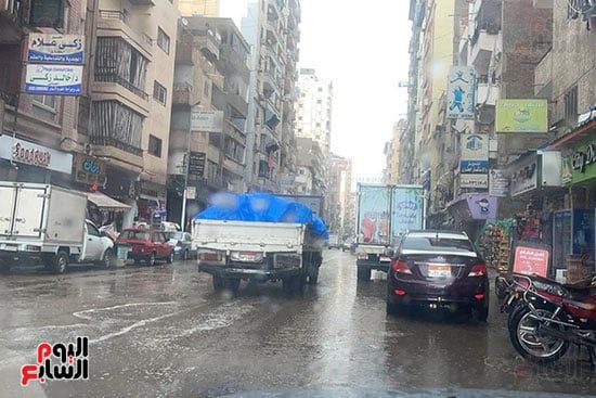 أمطار غزيرة علي مدينة المنصورة أمطار غزيرة علي مدينة المنصورة