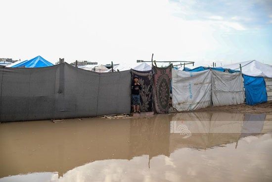 الأمطار تغرق غزة الأمطار تغرق غزة