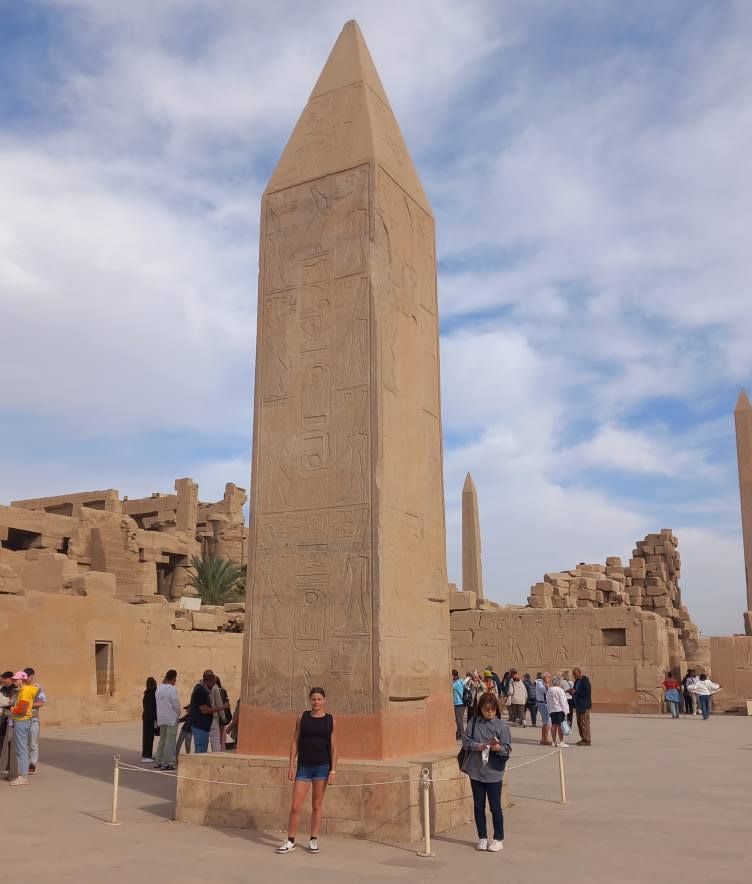 جانب من الزيارات السياحية الكبيرة بمعابد الكرنك اليوم جانب من الزيارات السياحية الكبيرة بمعابد الكرنك اليوم