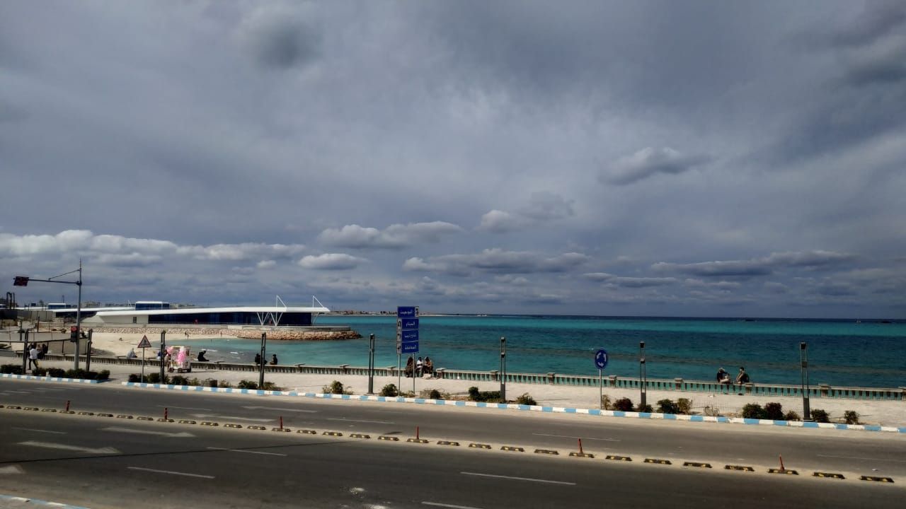 اجواء غائمة قبل هطول المطر - مطروح اجواء غائمة قبل هطول المطر - مطروح