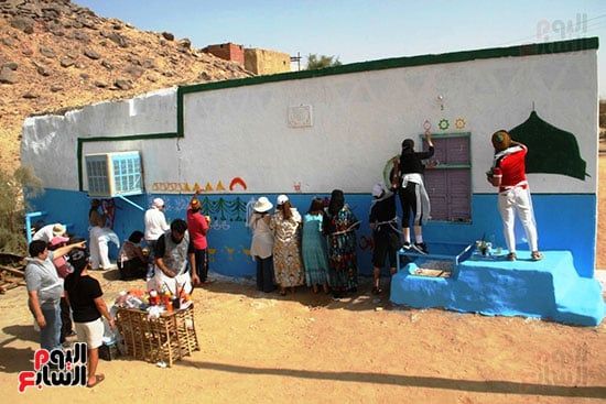 جدار-البيوت-النوبية