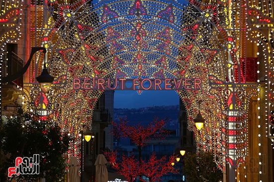 زينة عيد الميلاد فى بيروت