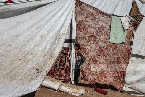 خيام متالكة فى قطاع غزة