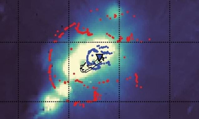 تصوير للمجسم الغريب في مثلث برمودا تصوير للمجسم الغريب في مثلث برمودا