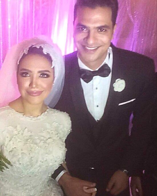 مصطفى ربيع مع طليقته سارة ربيع من حفل زفافهما مصطفى ربيع مع طليقته سارة ربيع من حفل زفافهما