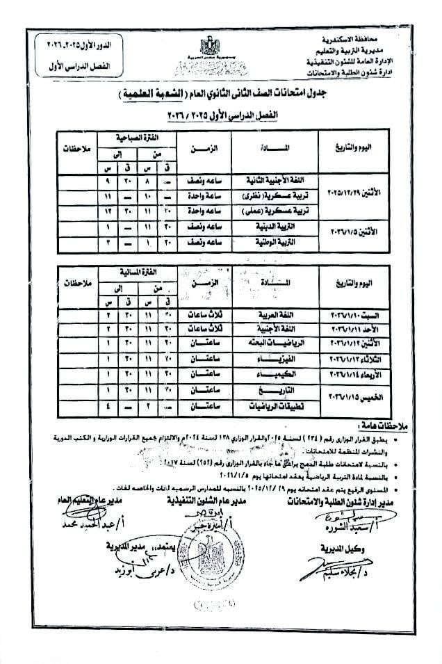 جداول امتحانات الفصل الدراسي الأول (5) جداول امتحانات الفصل الدراسي الأول (5)