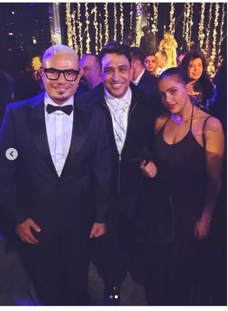 عمرو دياب وابنته بصحبة تامر حسين