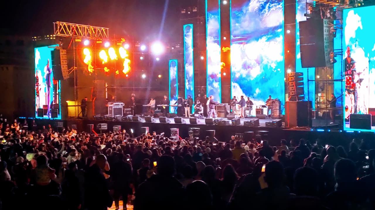 رامي صبري يحي حفل افتتاح The Village أحدث وجهات التسوق والترفيه بالعاصمة الجديدة (2)