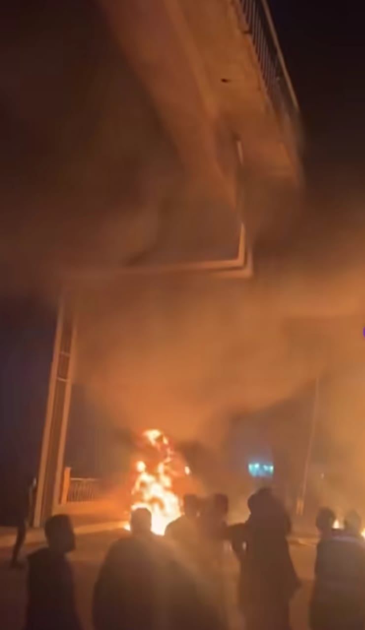 حريق سيارة نقل (6)