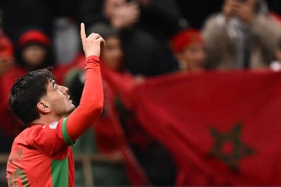 إبراهيم دياز يحتفل بالهدف