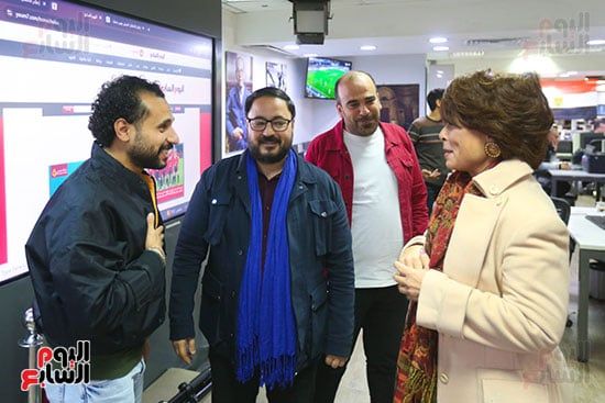 مصطفى القصبي والزميل آسر أحمد مع أنوشكا