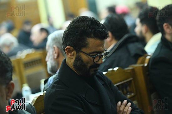 خالد النبوي في عزاء سميةالالفي