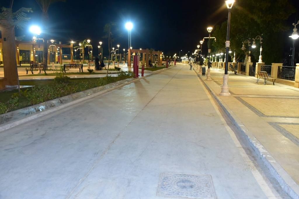 كورنيش النيل الجديد أقيم على مساحة 70 ألف متر بقرية البعيرات