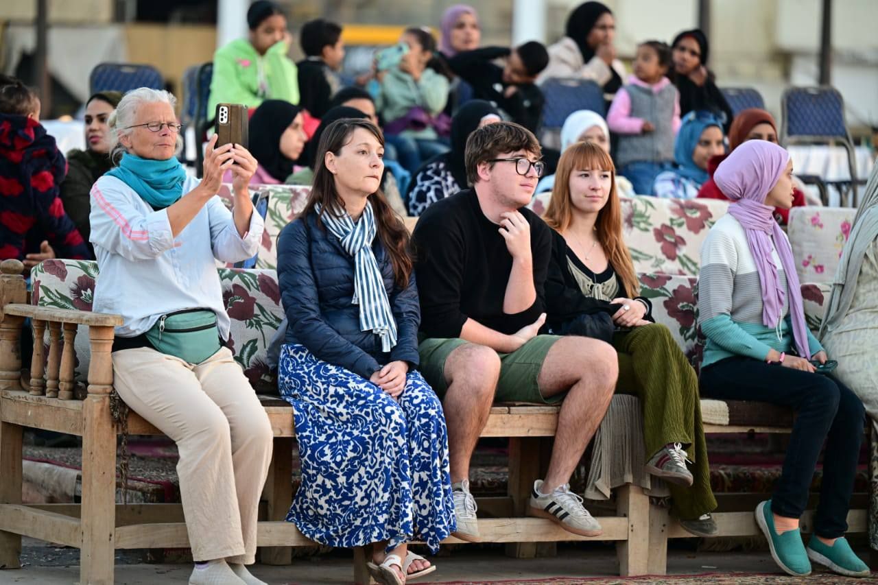 حضور السائحين لحلقات مهرجان الأقصر القومى للتحطيب