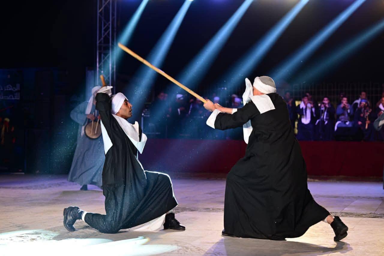 التحطيب الصعيدي فى فعاليات المهرجان بالأقصر