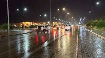 أمطار على الجوف وعرعر