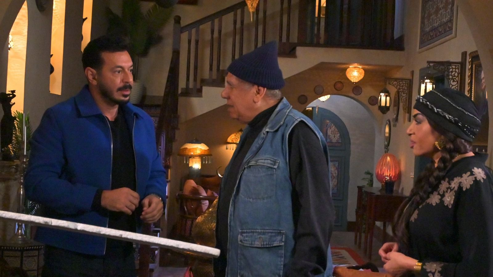 كواليس مسلسل مصطفي شعبان درش (4)