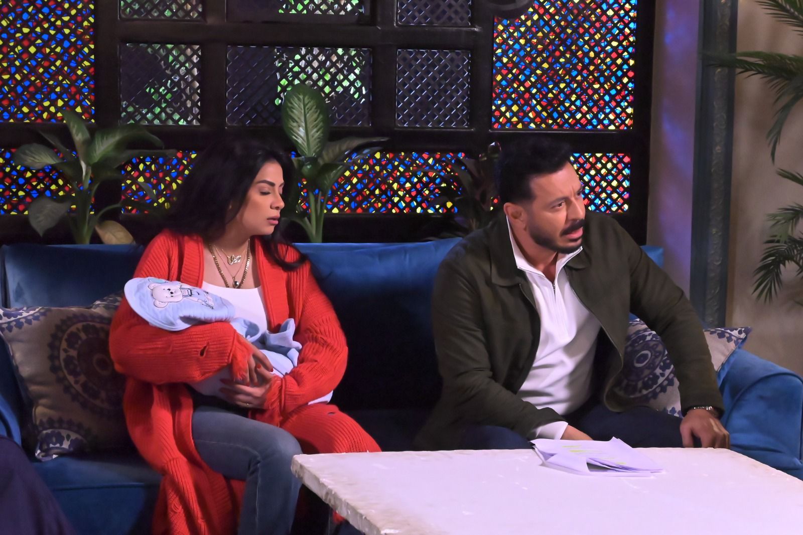 كواليس مسلسل مصطفي شعبان درش (2)